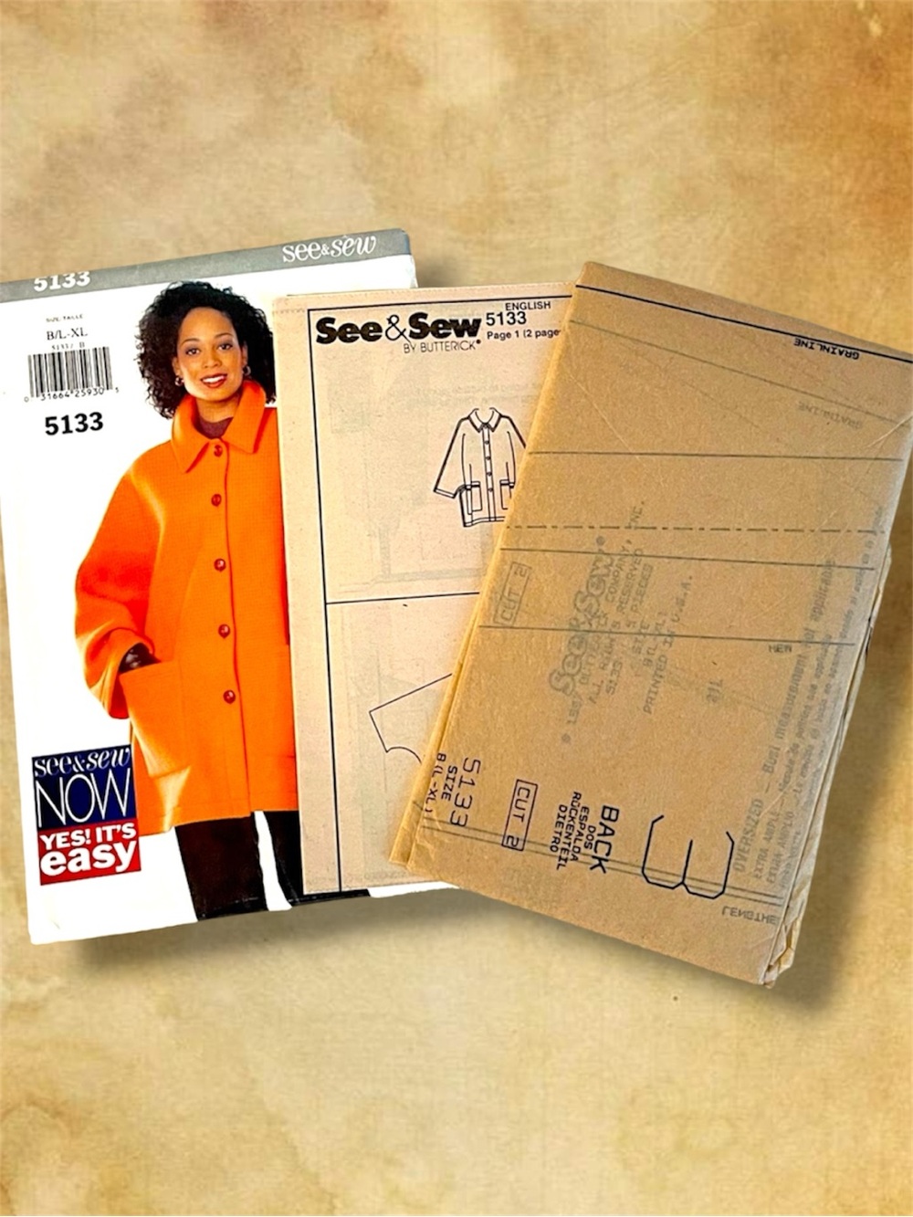 Vintage 1997 See & Sew 5133 Uncut Jacket Pattern L-XL - Picture 2 of 5